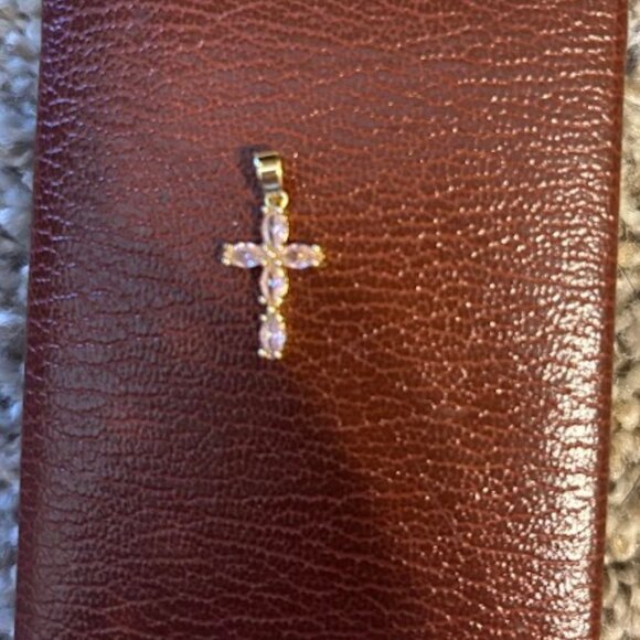Pink Cross Necklace - Picture 1 of 1